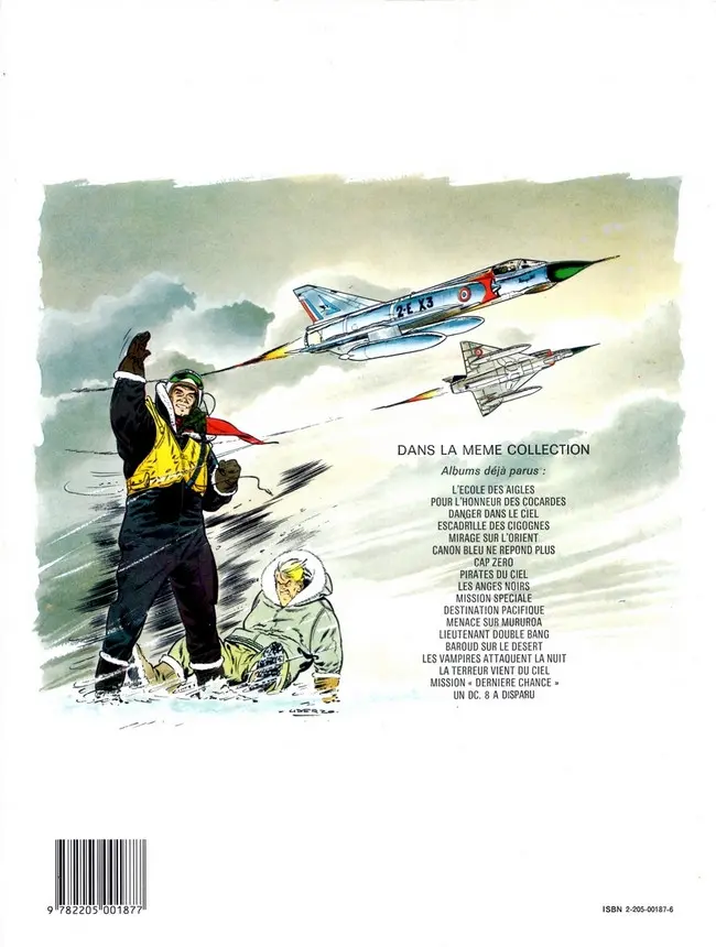 Verso de l'album Tanguy et Laverdure Tome 6 Canon bleu ne répond plus