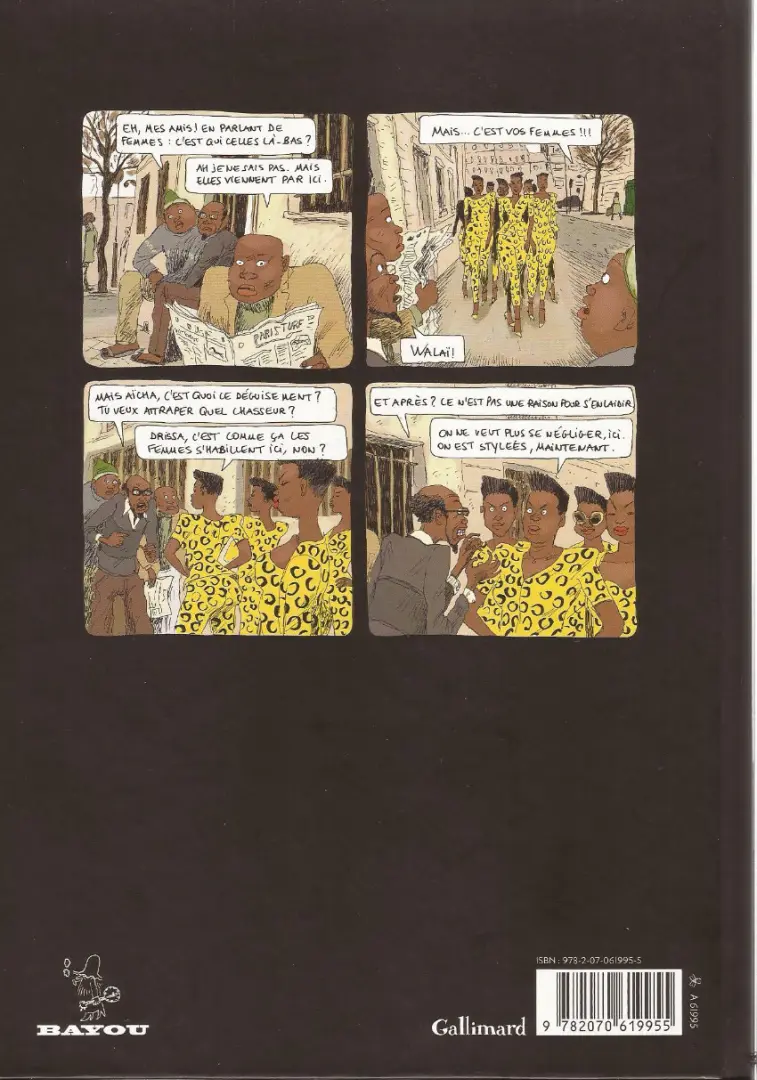 Verso de l'album Aya de Yopougon Tome 4