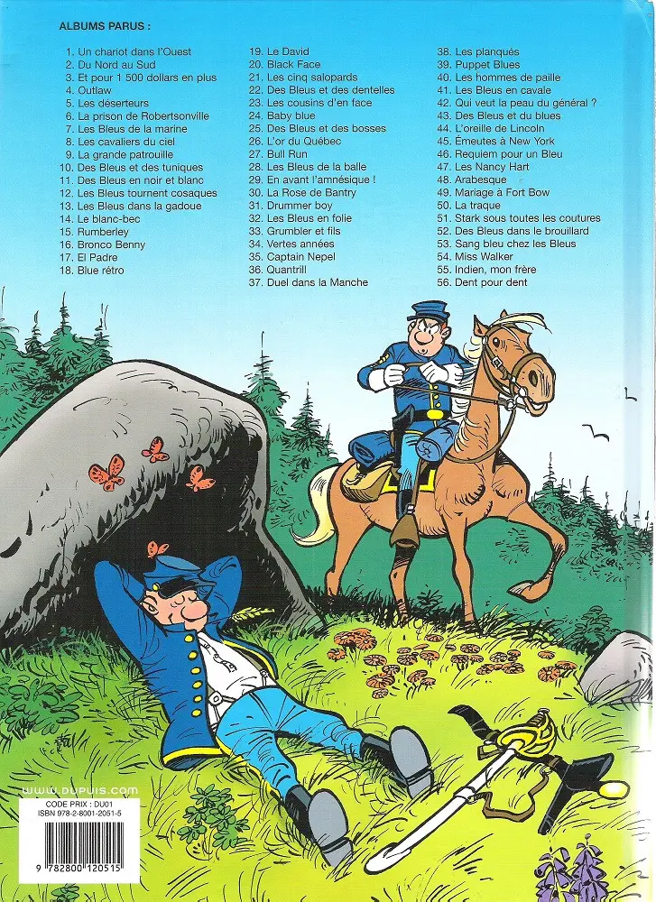 Verso de l'album Les Tuniques Bleues Tome 35 Captain Nepel