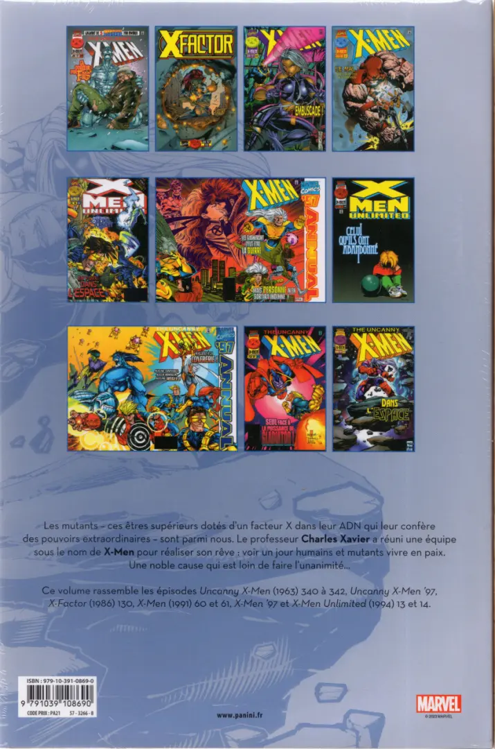 Verso de l'album X-Men L'intégrale Tome 48 1997 (I)