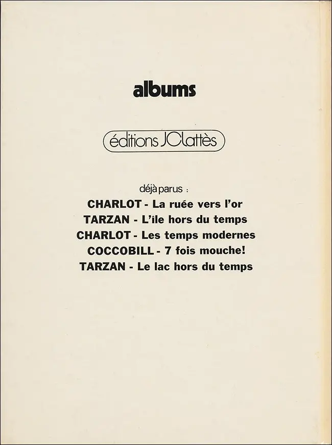 Verso de l'album Coccobill Tome 2 Sur les rails