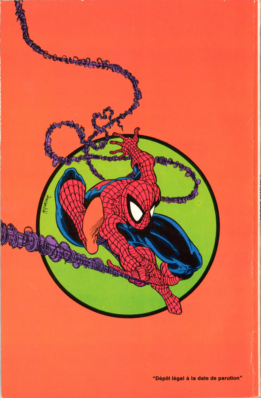 Verso de l'album Spider-Man 1