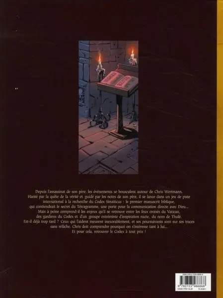 Verso de l'album Codex Sinaïticus Tome 2 La Piste de Constantinople