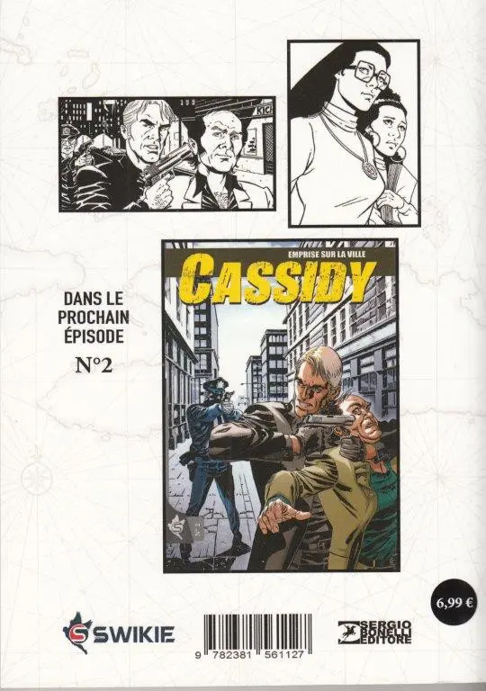 Verso de l'album Cassidy N° 1 Le dernier Blues