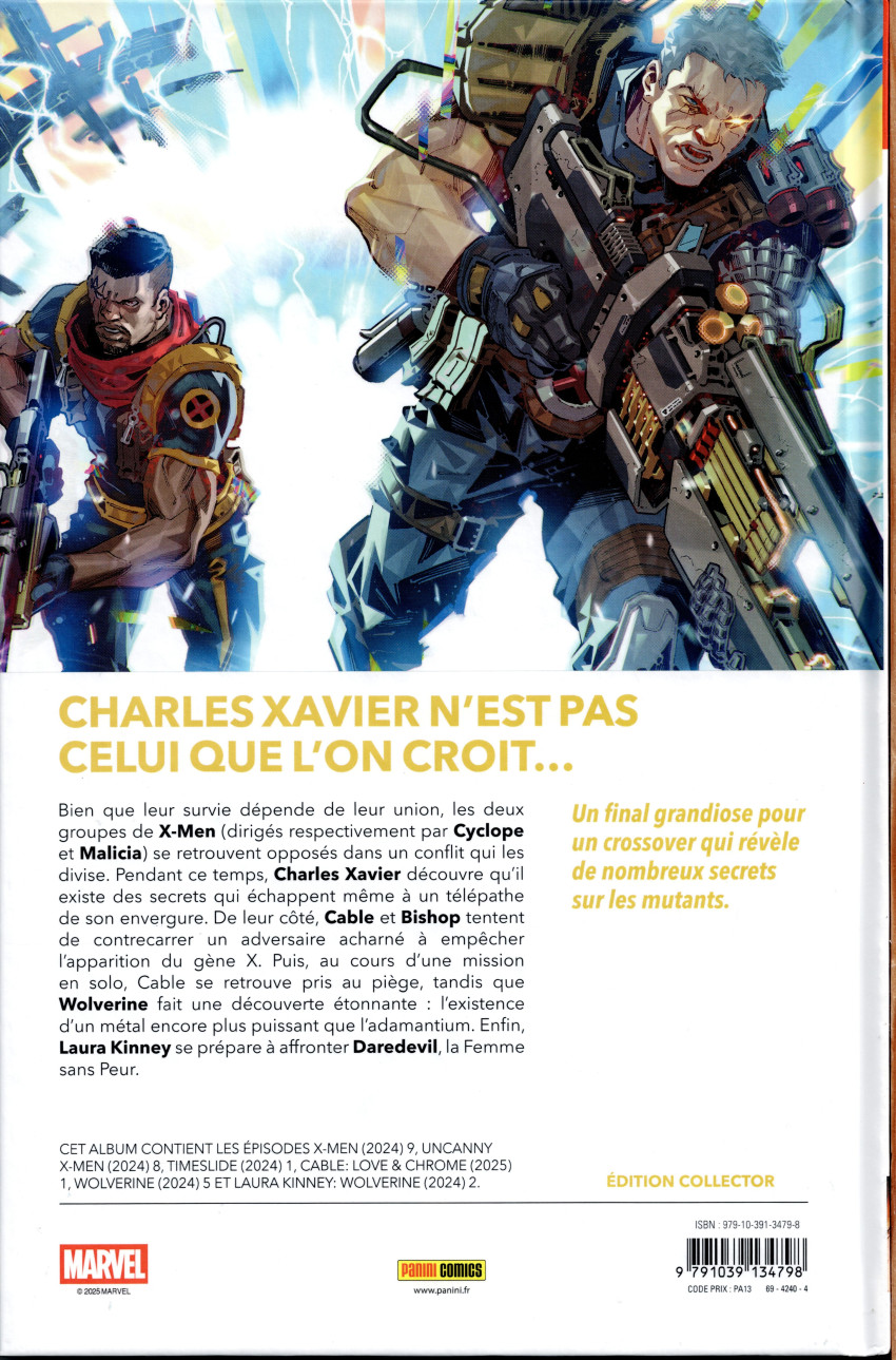 Verso de l'album X-Men 12