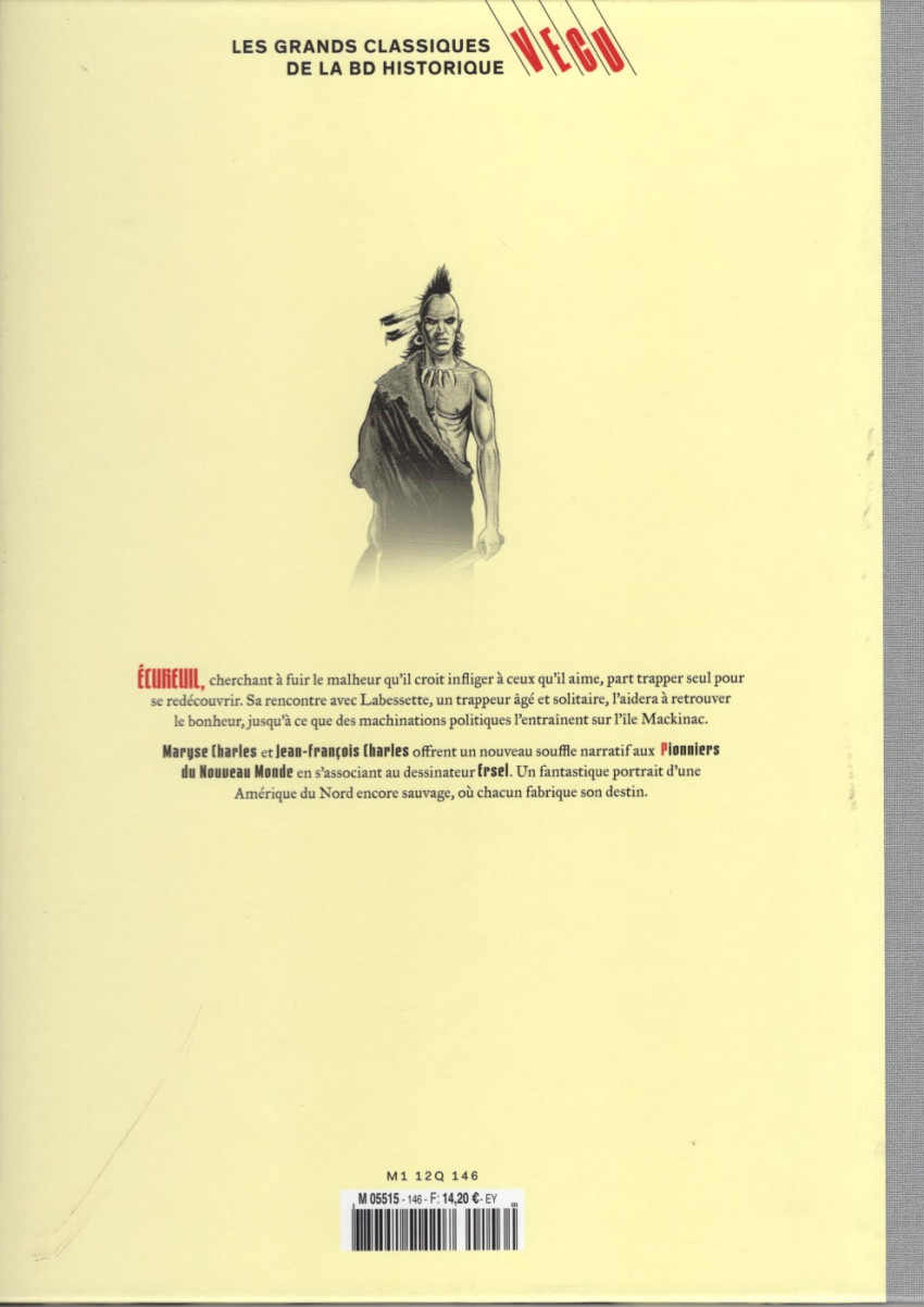 Verso de l'album Les grands Classiques de la BD Historique Vécu - La Collection Tome 147 Les pionniers du nouveau monde - Tome XXI : Fort Michilimackinac