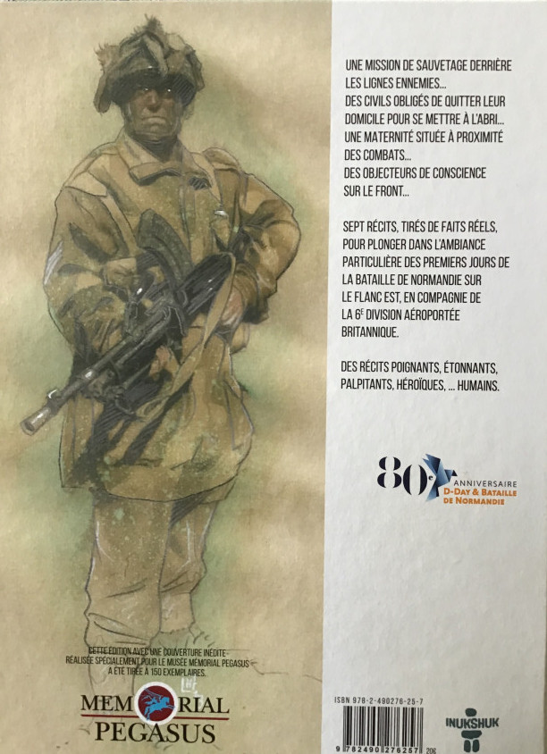 Verso de l'album Pegasus Récits de la 6° division aéroportée