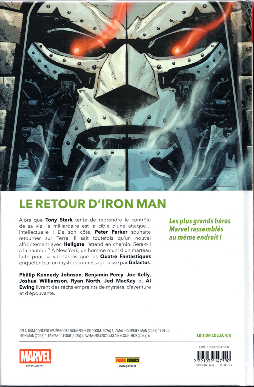 Verso de l'album Marvel World Volume 10