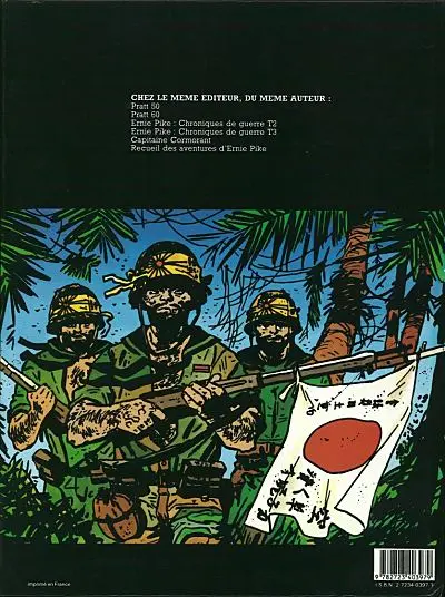 Verso de l'album Ernie Pike Chroniques de guerre