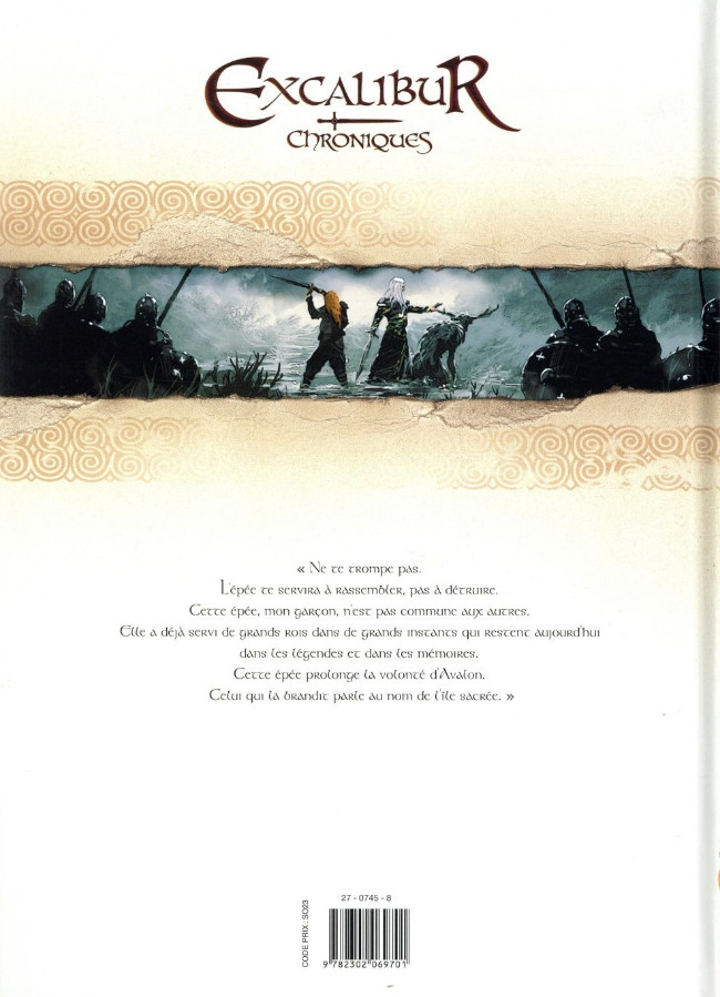 Verso de l'album Excalibur - Chroniques Chant 5 Morgane