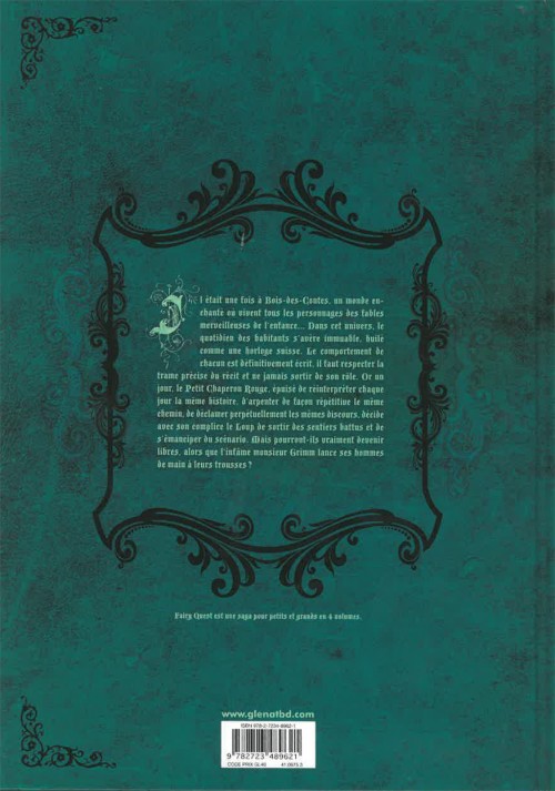 Verso de l'album Fairy Quest Tome 1 Les Hors-la-loi
