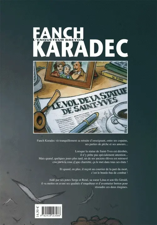Verso de l'album Fanch Karadec l'enquêteur breton Tome 1 Le mystère Saint-Yves