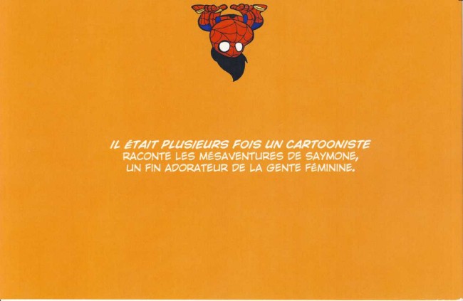 Verso de l'album Il était plusieurs fois un cartooniste