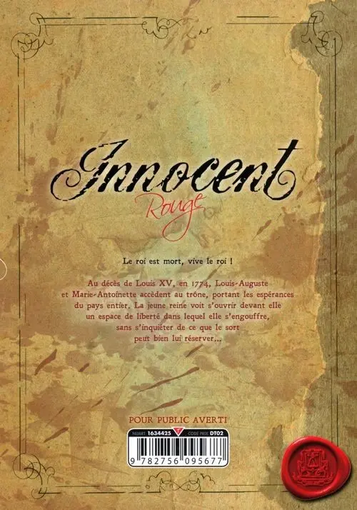Verso de l'album Innocent Rouge 3
