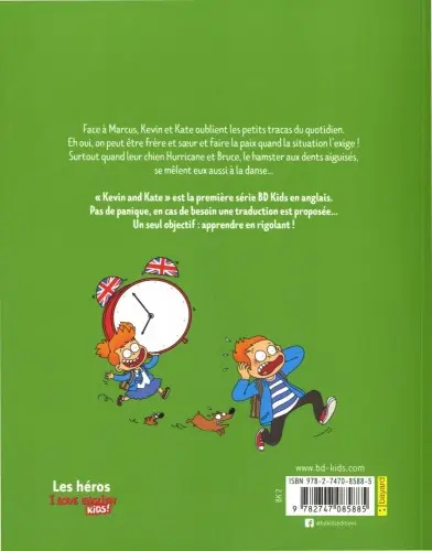 Verso de l'album Kevin and Kate Tome 2 Time's up !