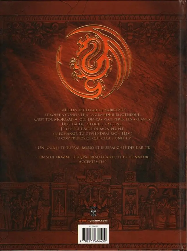 Verso de l'album Morgana Tome 3 Les deux Phénix