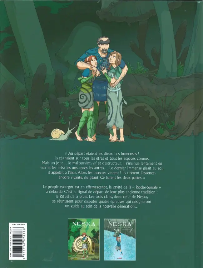 Verso de l'album Neska du clan du Lierre Tome 2 Le rituel de la pluie