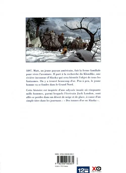 Verso de l'album L'Or sous la neige Tome 1 Klondike