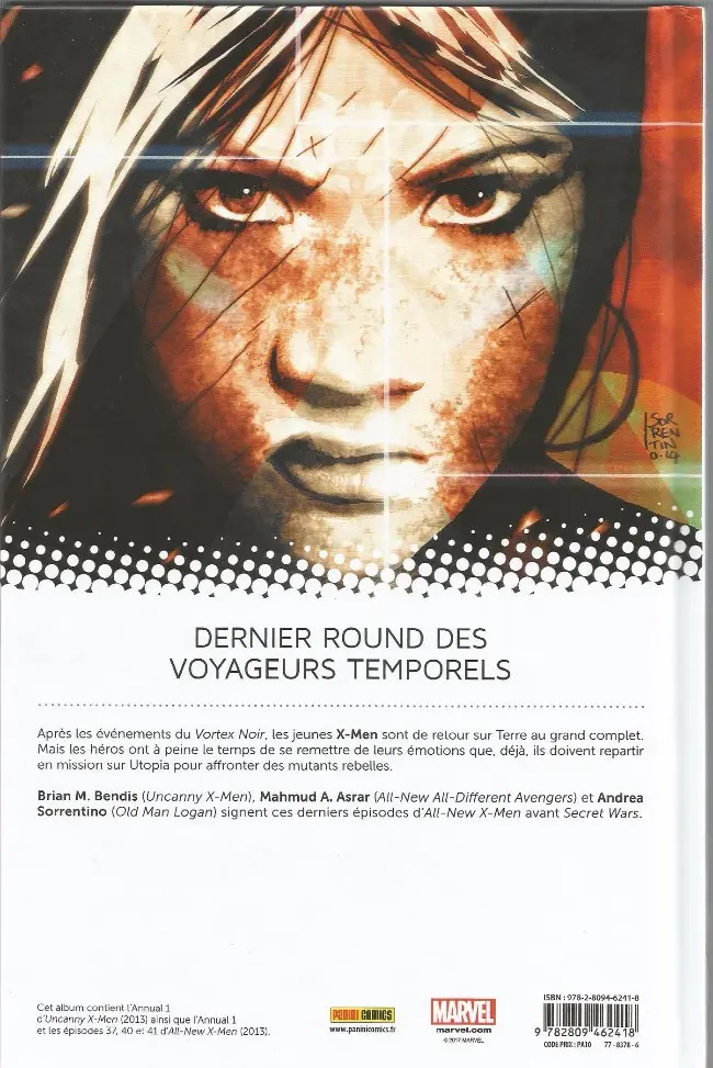Verso de l'album All-New X-Men Tome 8 Utopistes