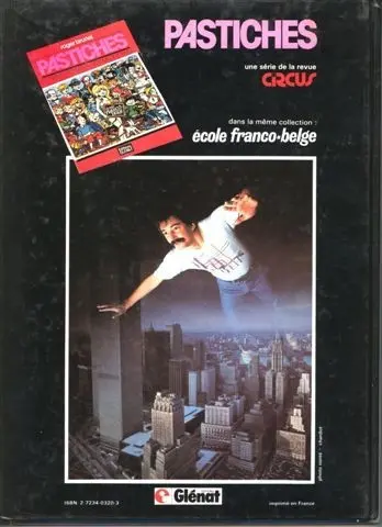 Verso de l'album Pastiches Tome 2 École américaine