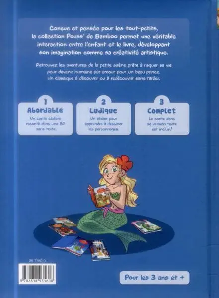 Verso de l'album La Petite sirène