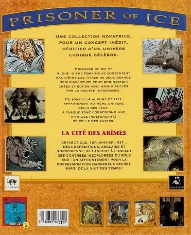 Verso de l'album Prisoner of ice Tome 3 La Cité des Abîmes
