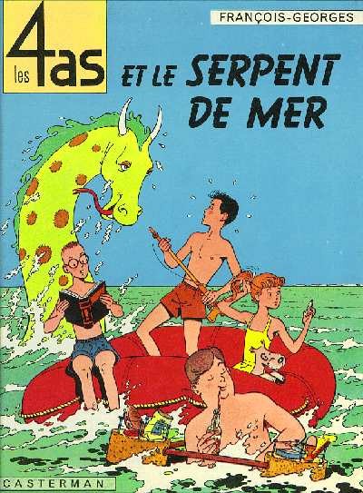 Couverture de l'album Les 4 as Tome 1 Les 4 as et le serpent de mer