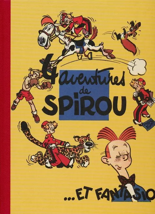 Couverture de l'album Spirou et Fantasio Tome 1 4 aventures de Spirou ...et Fantasio