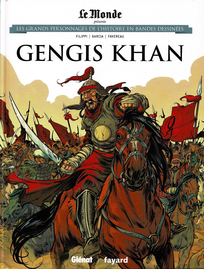 Couverture de l'album Les grands personnages de l'Histoire en bandes dessinées Tome 12 Gengis Khan