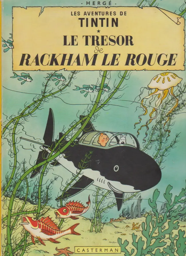 Couverture de l'album Tintin Tome 12 Le Trésor de Rackham le Rouge