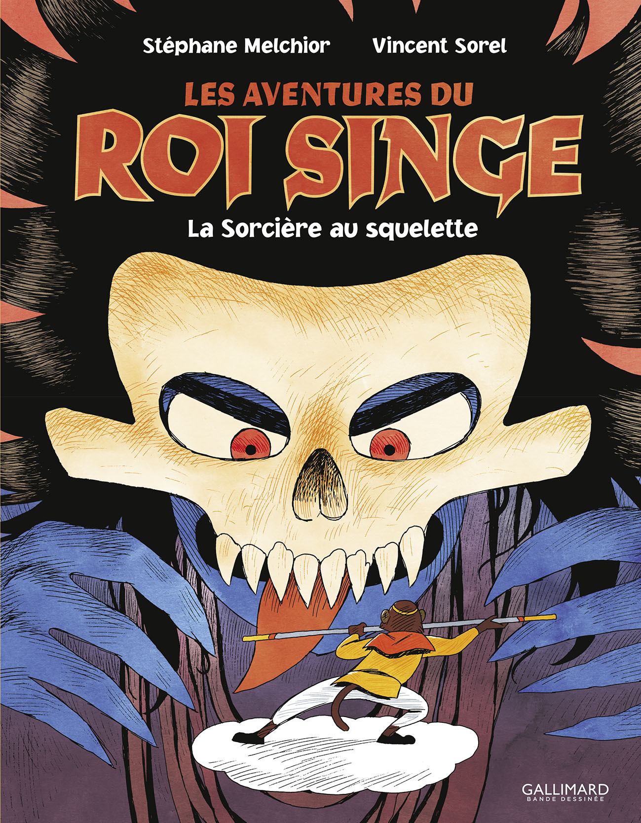 Couverture de l'album Les aventures du Roi Singe Tome 3 La sorcière au squelette