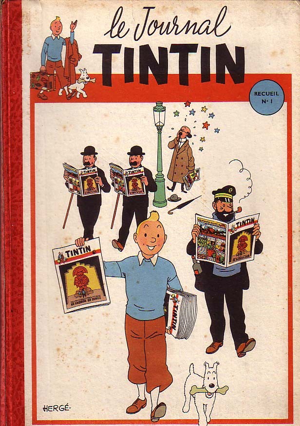 Couverture de l'album Tintin Tome 1 Tintin album du journal (n° 1 à 17)