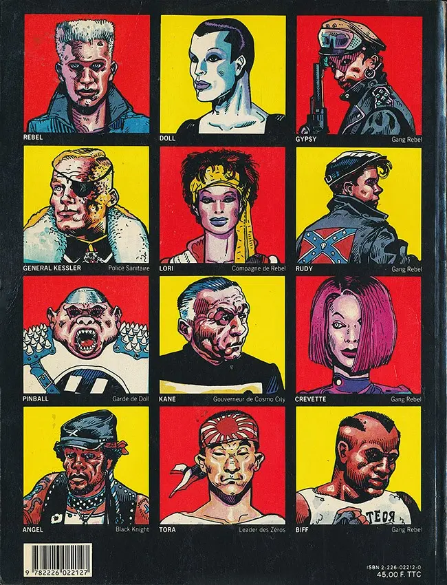 Verso de l'album Rebel