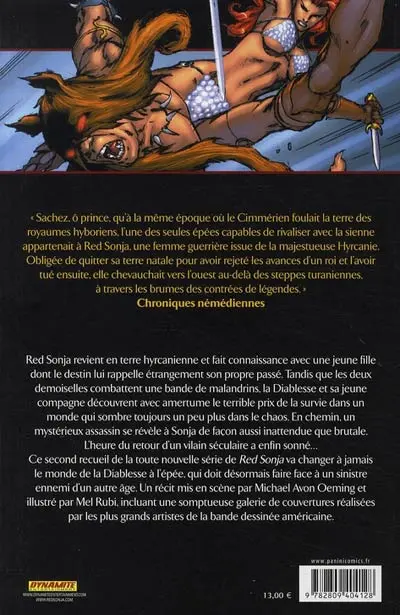 Verso de l'album Red Sonja Tome 5 Le retour de Kulan Gath