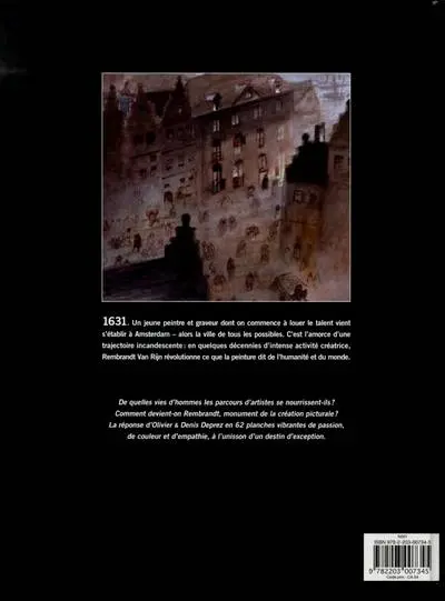 Verso de l'album Rembrandt