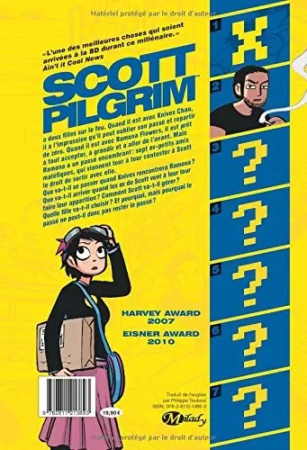 Verso de l'album Scott Pilgrim Tome 2 Scott Pilgrim VS the World