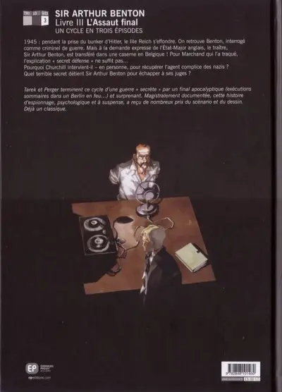 Verso de l'album Sir Arthur Benton Tome 3 L'assaut final