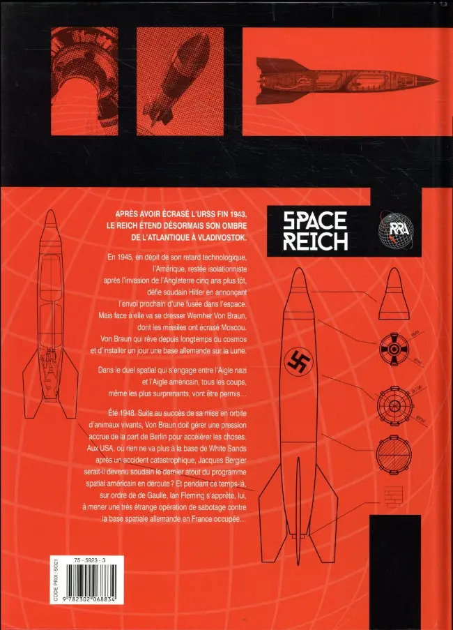 Verso de l'album Space Reich 3 Objectif Von Braun