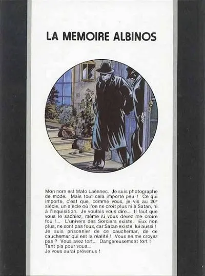 Verso de l'album Le Syndrome des sorciers 1 La mémoire albinos