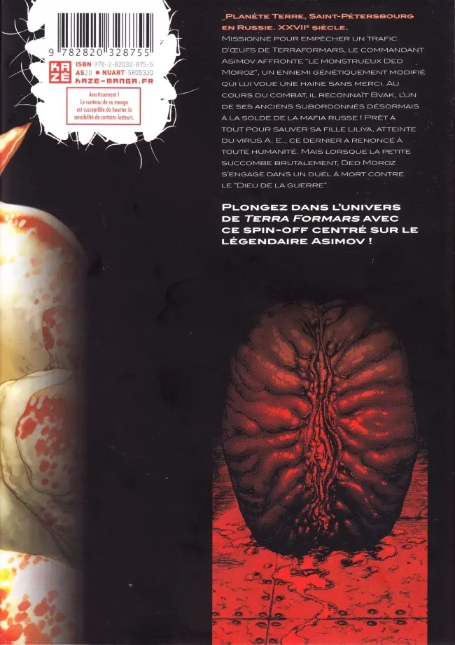Verso de l'album Terra Formars - Asimov 2