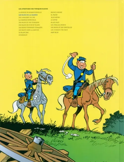 Verso de l'album Les Tuniques Bleues La Collection (Dupuis) Tome 7 Les bleus de la marine