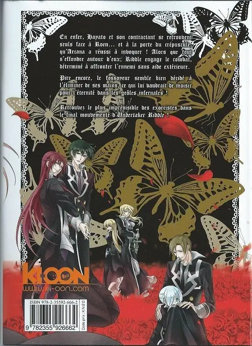 Verso de l'album Undertaker riddle 8
