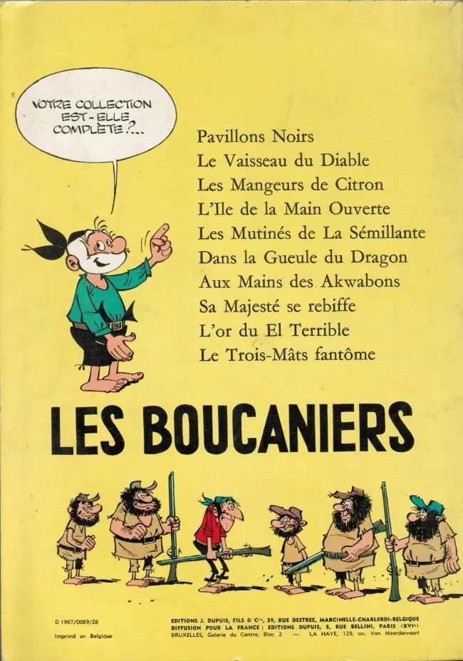 Verso de l'album Le Vieux Nick et Barbe-Noire Tome 10 Le trois-mâts fantôme