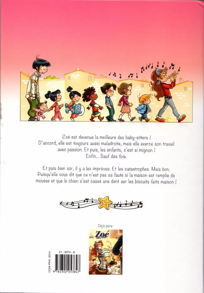 Verso de l'album Zoé baby-sitter 2 Restons zen