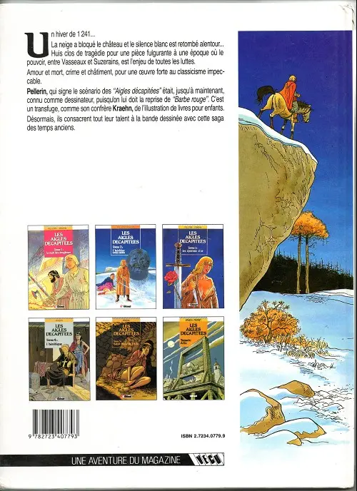 Verso de l'album Les Aigles décapitées Tome 2 L'héritier sans nom