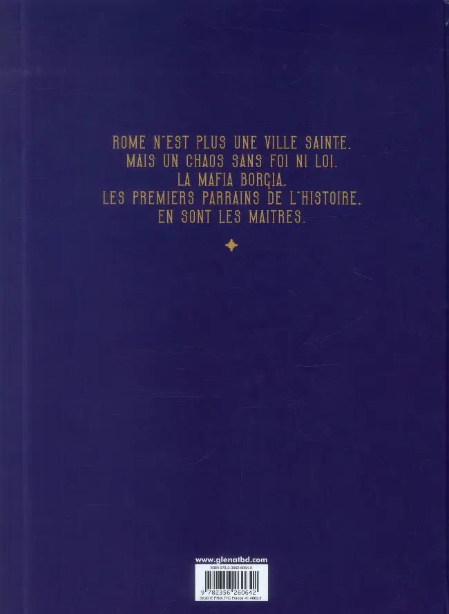 Verso de l'album Borgia L'Intégrale