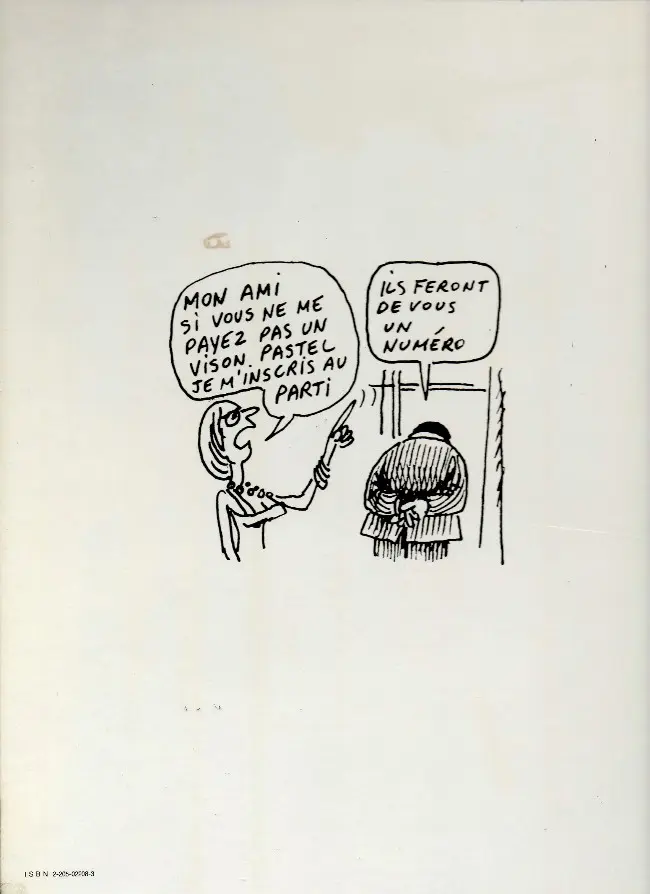Verso de l'album C'est dur d'être patron