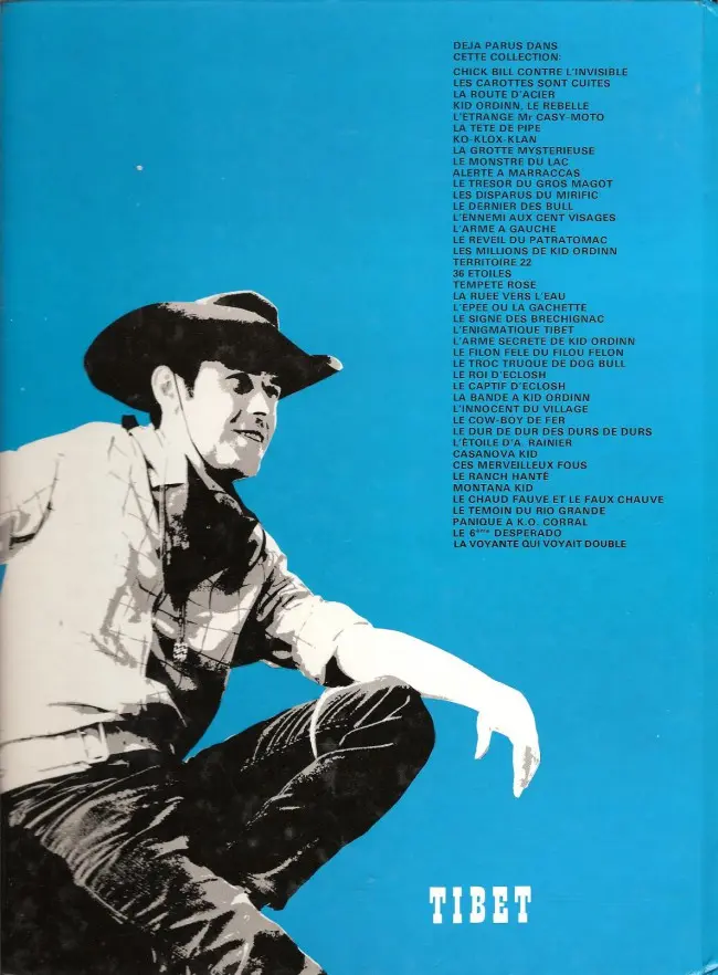 Verso de l'album Chick Bill Tome 8 L'ennemi aux cent visages