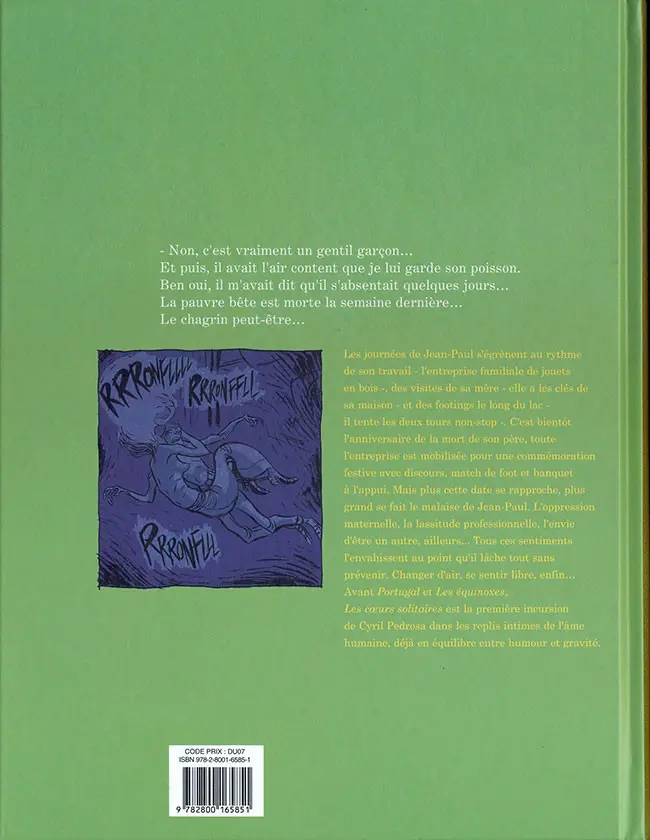 Verso de l'album Les Coeurs solitaires