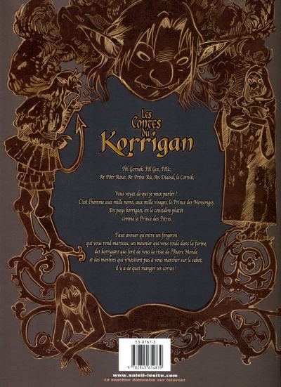 Verso de l'album Les contes du Korrigan Livre second Les mille visages du Diable
